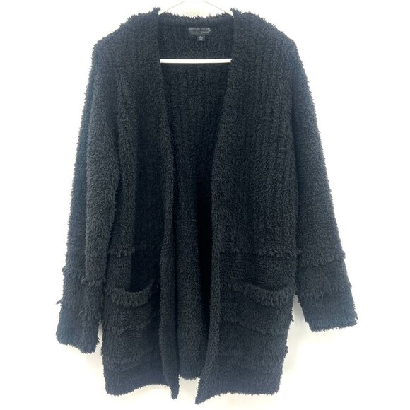 Barefoot Dreams Sweaters - Barefoot Dreams Cozy Chic Boardwalk Cardigan in Black Women's Medium